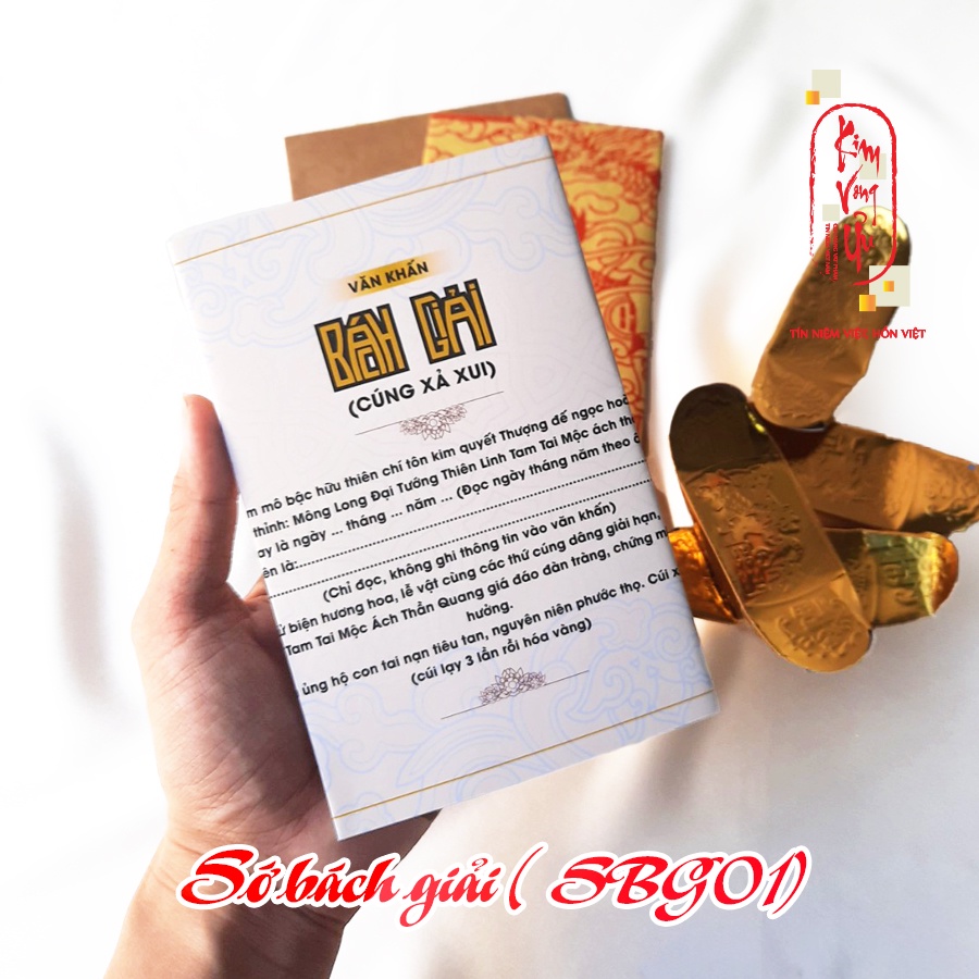 Sớ Bách Giải cúng xả xui Kim Vong Ưu SBG01